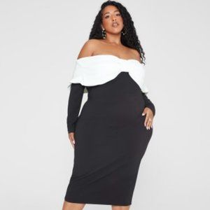 Limited Edition Ophelia Bow Detail Midi Dress - Gabi Fresh X Fashion To Figure
